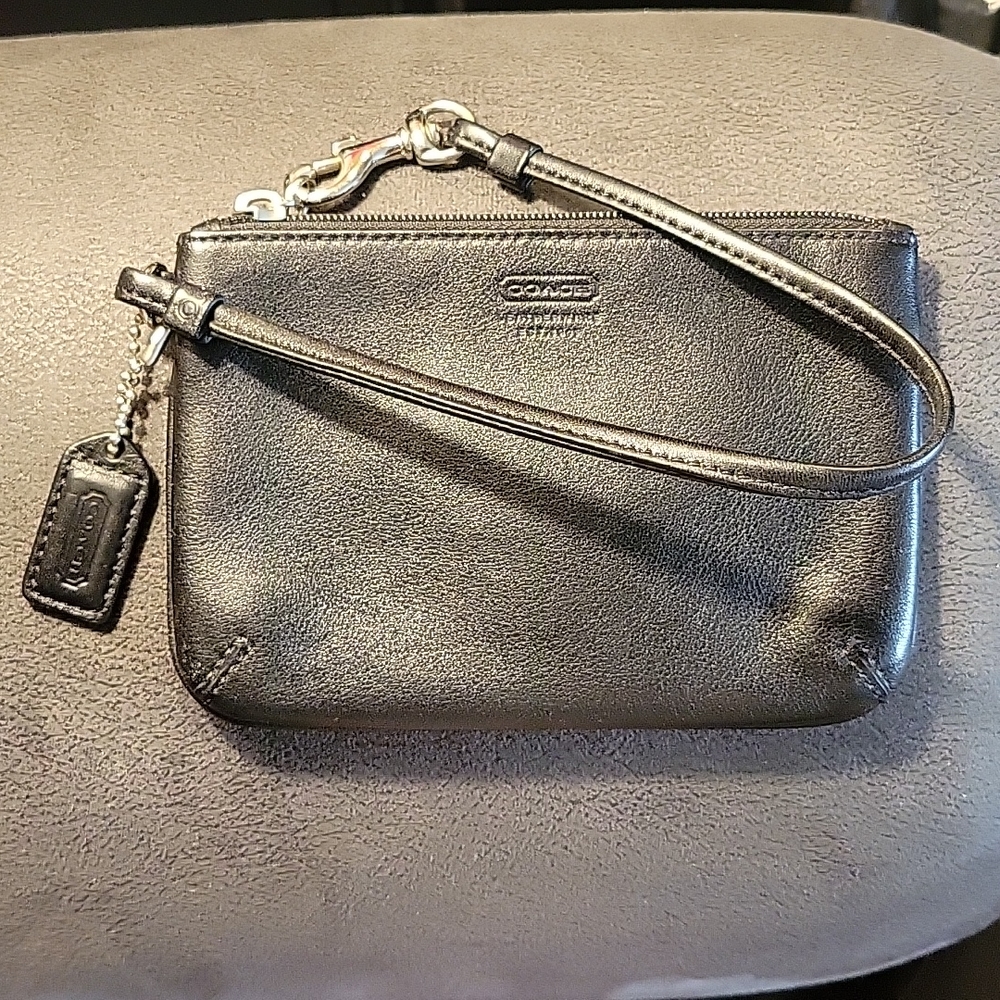Black Coach wristlet